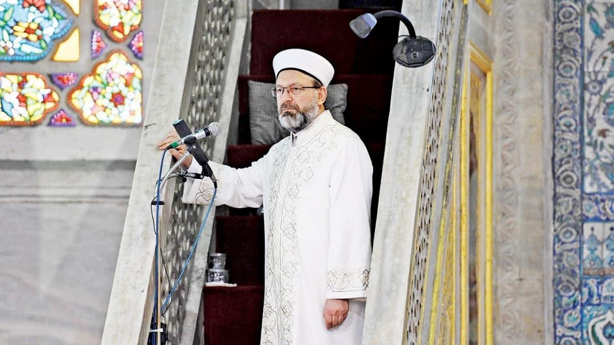Diyanet leri Bakan Ali Erba: Camiyi amac dnda kullanmak hakszlktr
