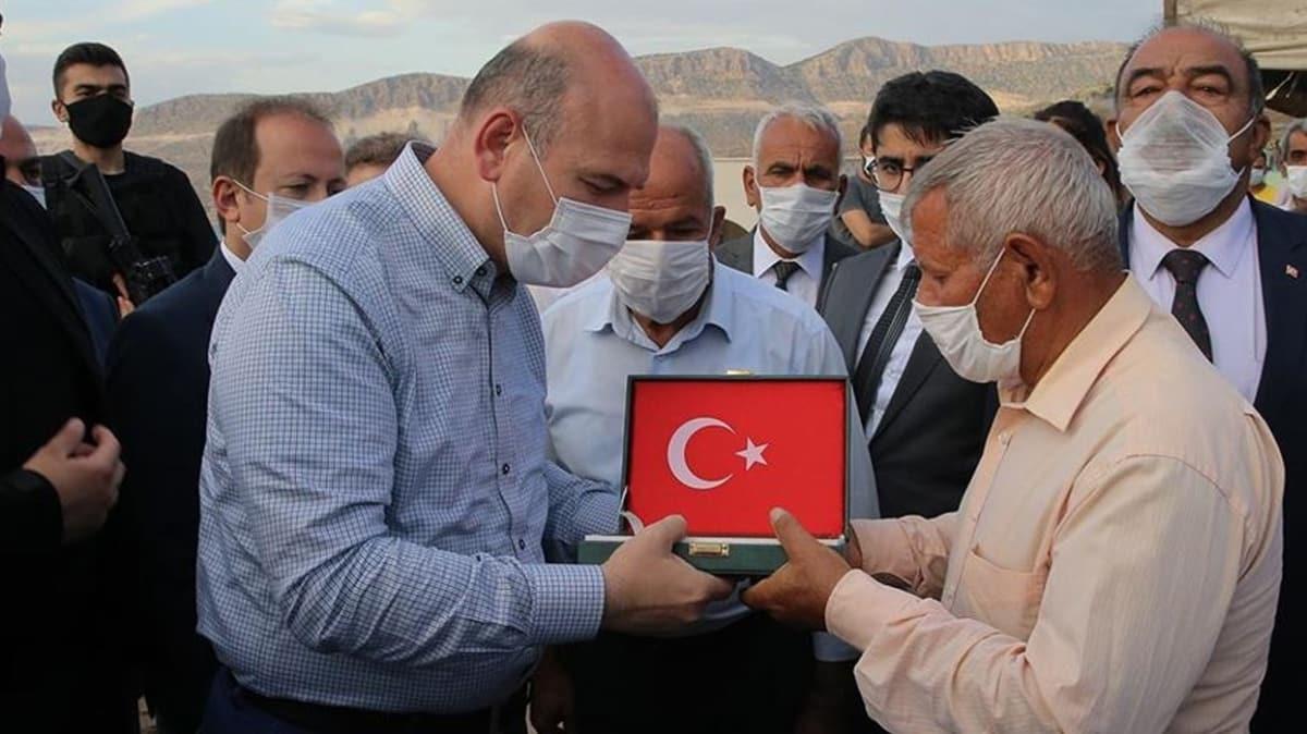 ileri Bakan Soylu, PKK'nn katlettii iilerin ailelerini ziyaret etti