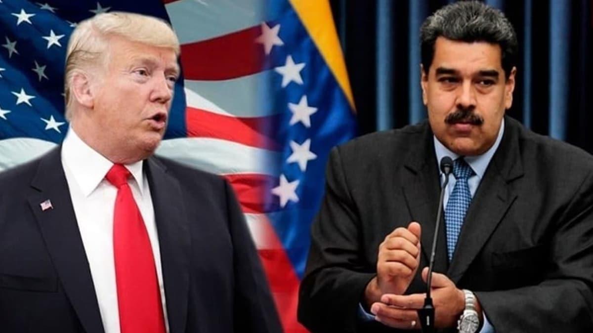 ABD Bakan Trump'tan Maduro'ya yeil k