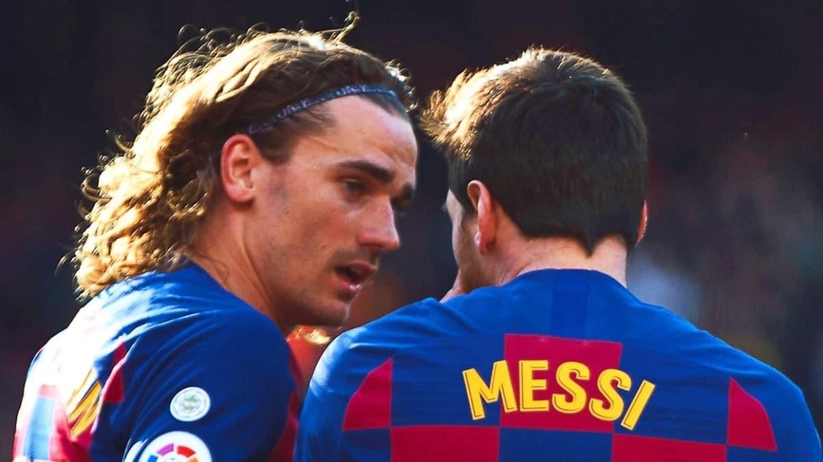 Lionel Messi ile Antoine Griezmann idmanda birbirine girdi
