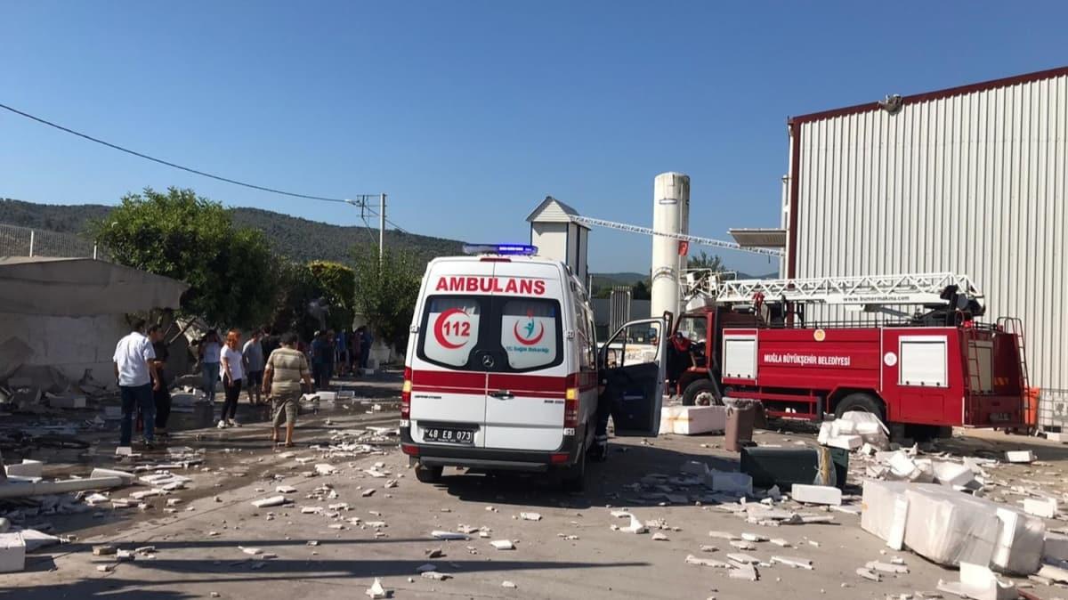 Mula'da fabrikann buhar kazan patlad: 1 yaral