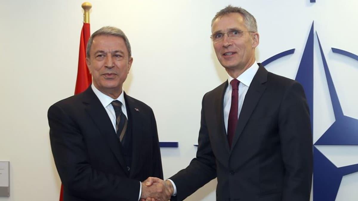 Bakan Akar, NATO Genel Sekreteri ile grt