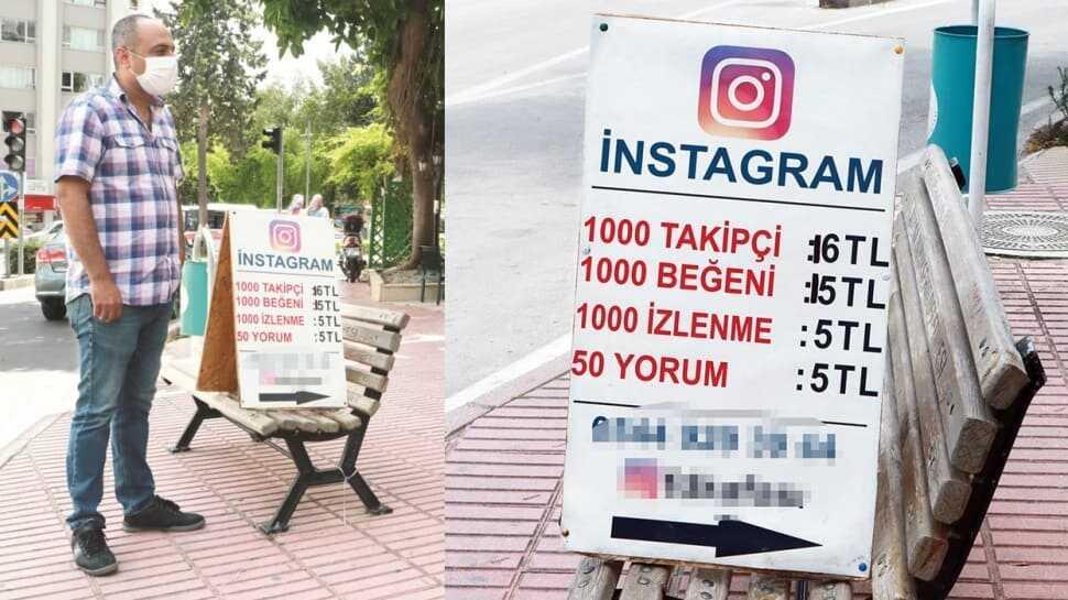 Sokak tezgahında takipçi satıyor! 'Gel vatandaş gel bin takipçi 16 TL'