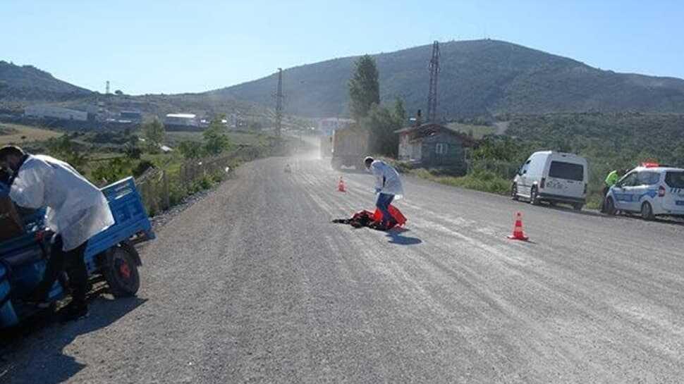 Motosiklet kullanırken kalp krizi geçirdi
