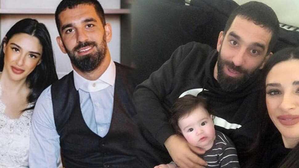 Arda Turan ve Aslıhan Doğan Turan ikinci bebeklerini kucaklarına aldı!