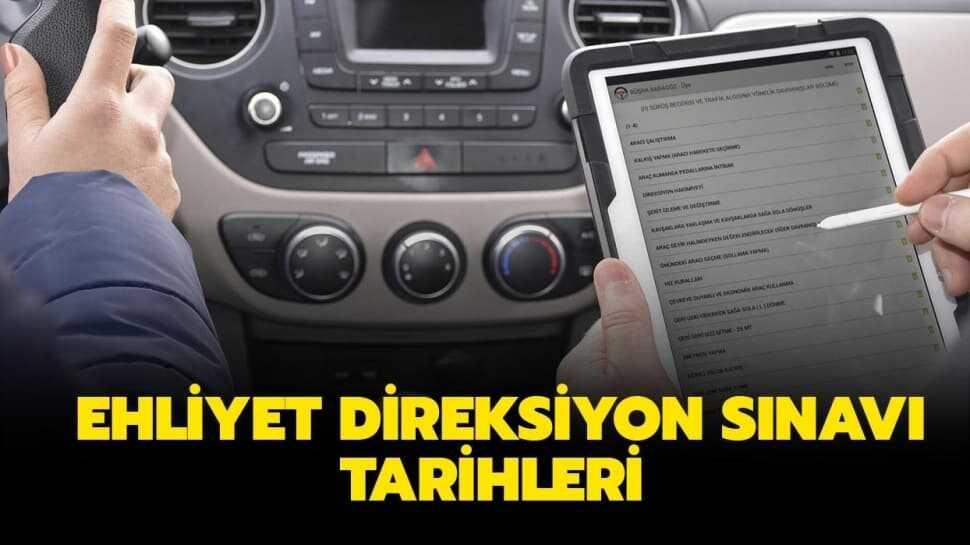 Ehliyet direksiyon sınavı başvurusu nasıl yapılır"