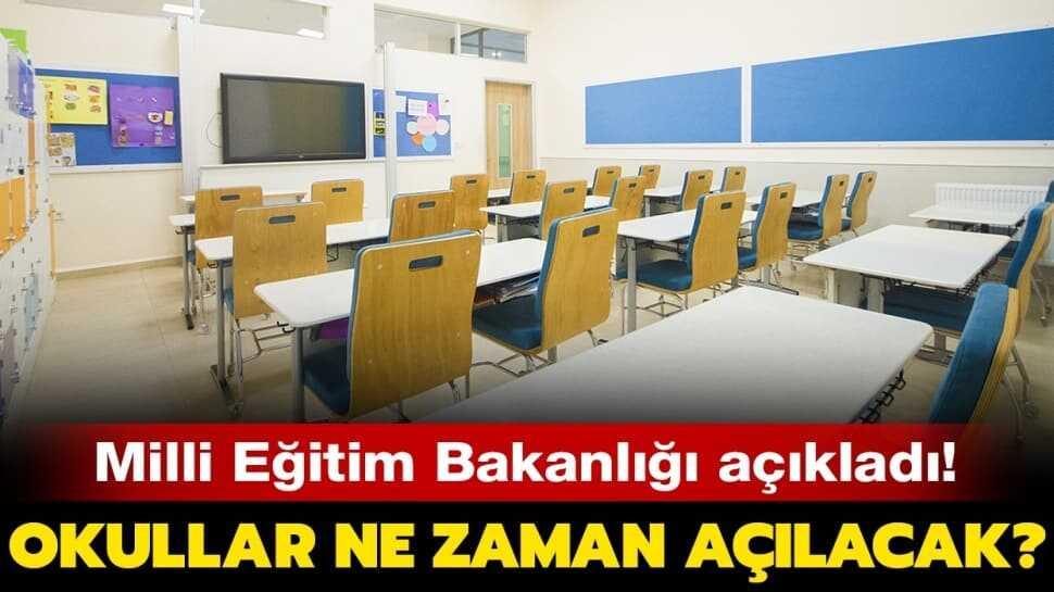 MEB okullar için tarih verdi!