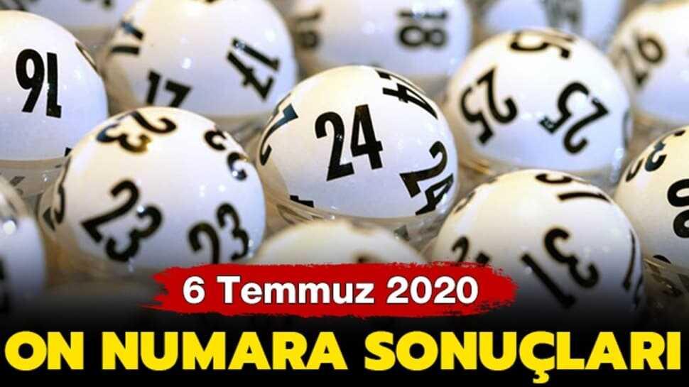 On Numara sonuçları 6 Temmuz 2020