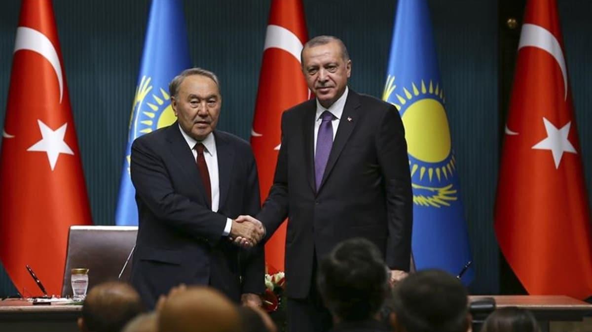 Bakan Erdoan, Kazakistan Cumhurbakan ile grt