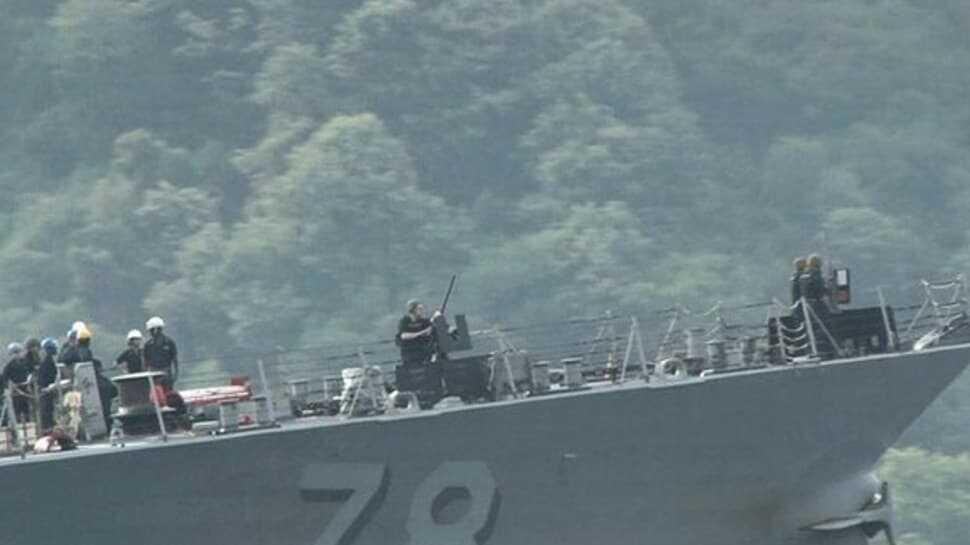 ABD savaş gemisi 'USS Porter' İstanbul Boğazı'ndan geçti