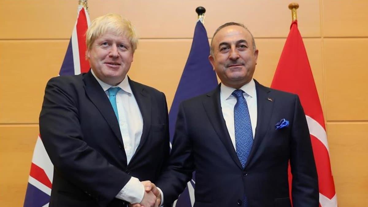 Dileri Bakan avuolu'ndan ngiltere Babakan Boris Johnson'a ziyaret