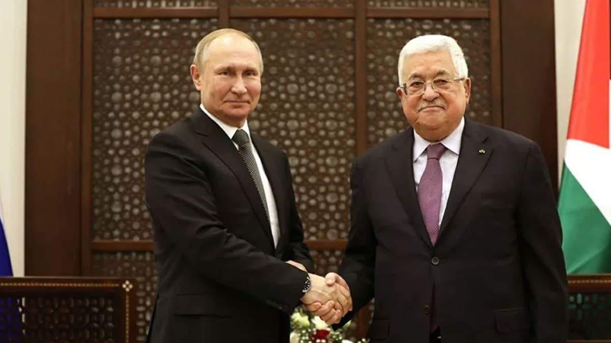 Abbas, Rusya Devlet Bakan Putin ile srail'in 'ilhak' plann grt