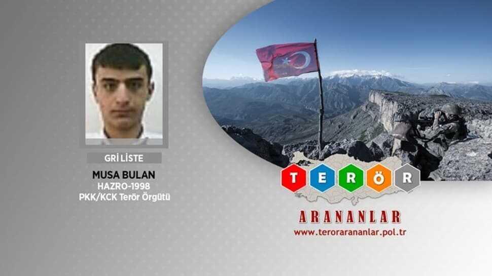 500 bin TL ödülle aranan teröirst öldürüldü