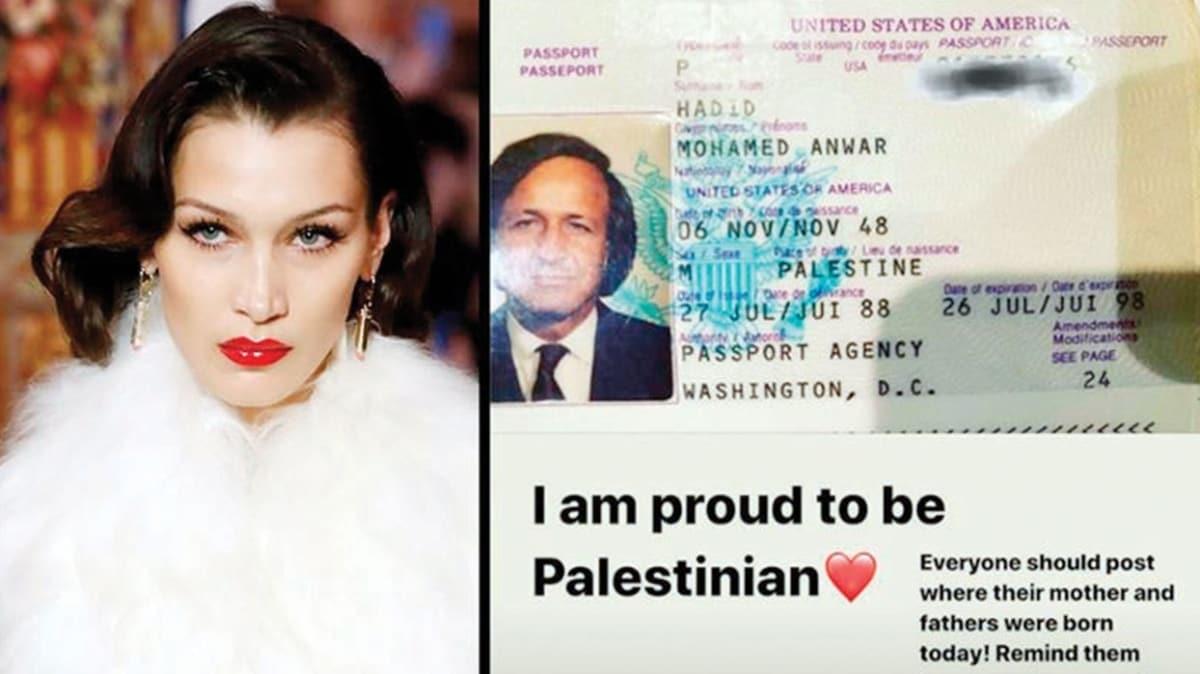 Instagram, Bella Hadid'i kzdrd! Filistin paylamna nce yasak sonra zr