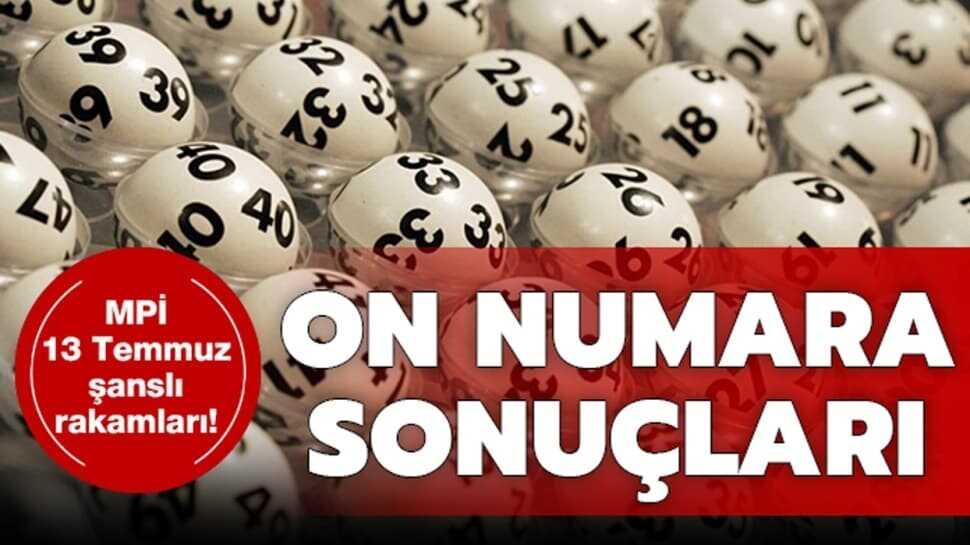 On Numara sonuçları 13 Temmuz 2020! MPİ On Numara çekiliş sonuçları açıklandı!