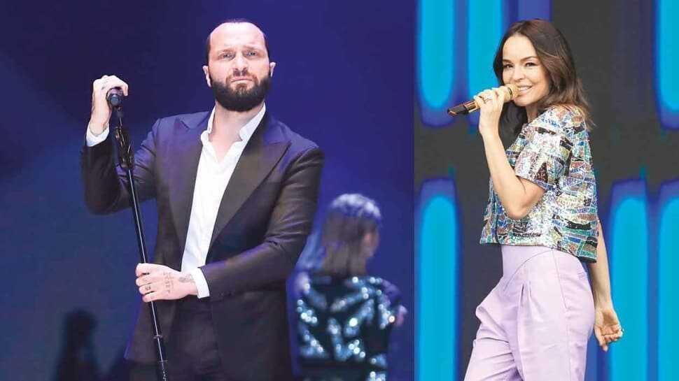Bengü ve Berkay'ın sahne mutluluğu