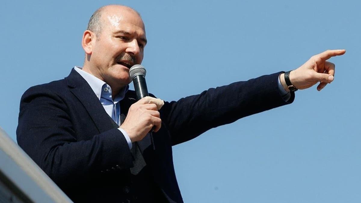 Bakan Soylu byle paylat: Peygamber Efendimize hakaret eden pislik alnd...