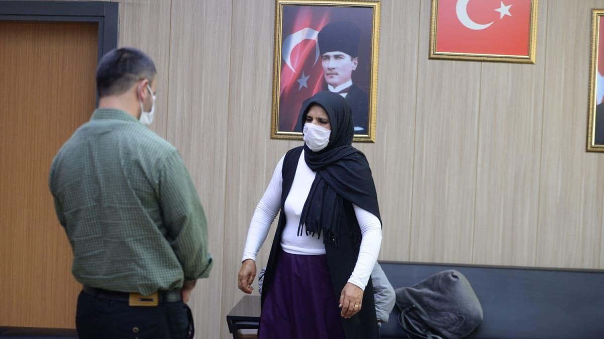 Teslim olan terrist Mardin'de ailesiyle buluturuldu