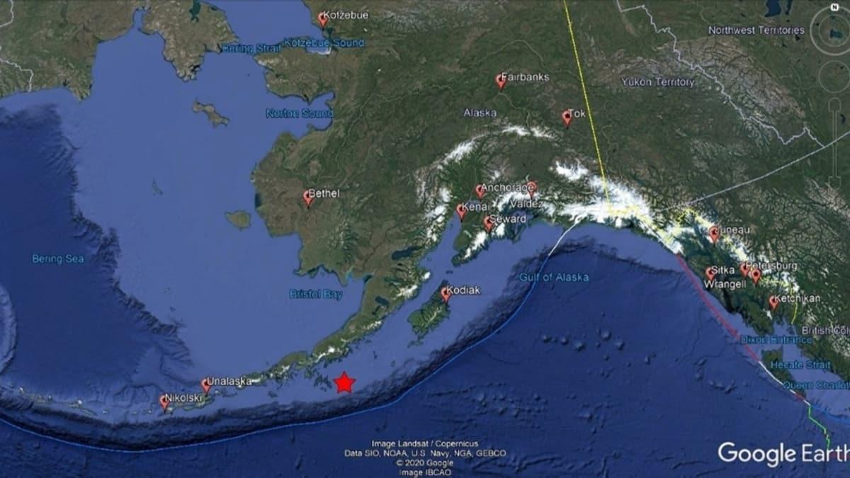 Son dakika haberi.. ABD'nin Alaska eyaletinde 7.8 byklnde deprem meydana geldi