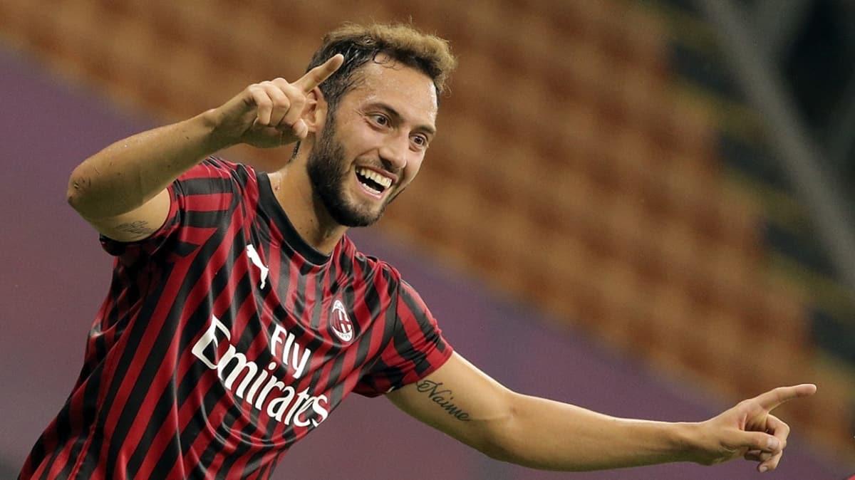 Hakan alhanolu'nun gol att mata Milan ile Atalanta 1-1 berabere kald