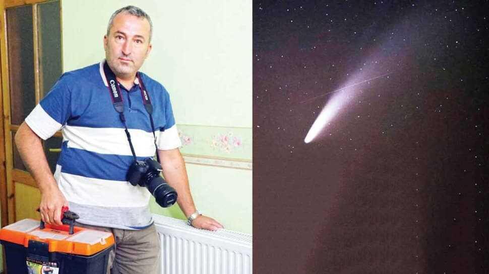 ‘Neowise'liyi meteorla aynı karede çekti