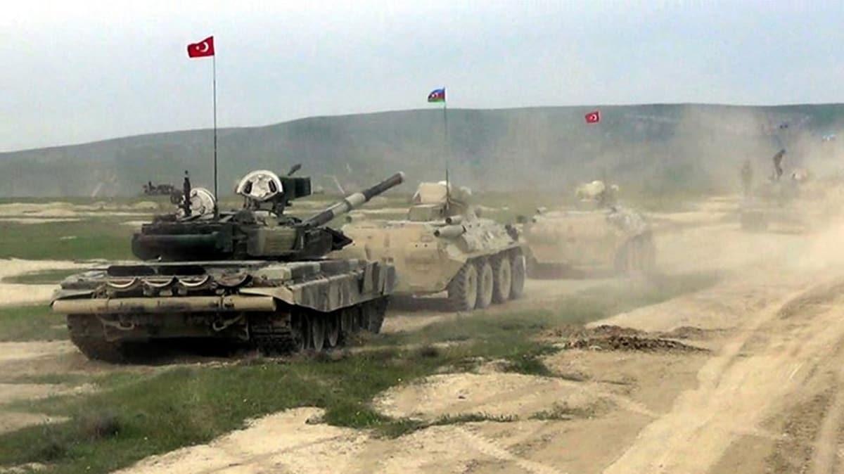 Trkiye ve Azerbaycan'n ortak askeri tatbikat balad!