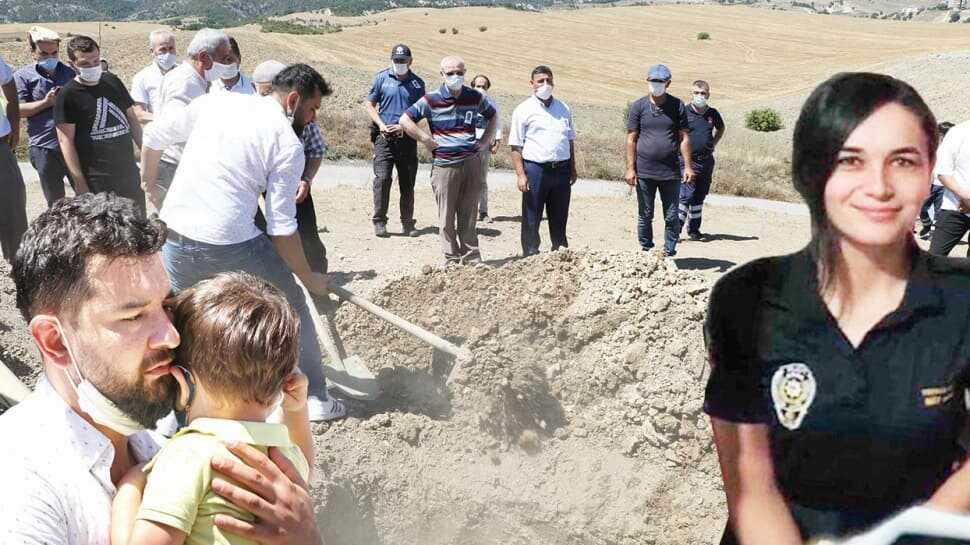 Boğulan polise gözyaşlarıyla veda