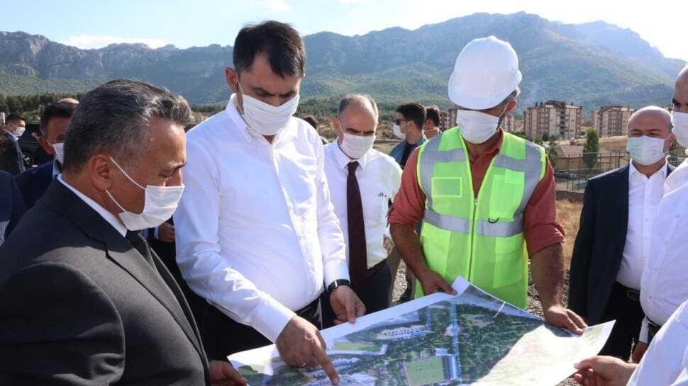 Bakan Kurum, Konya Seydişehir'de incelemelerde bulundu