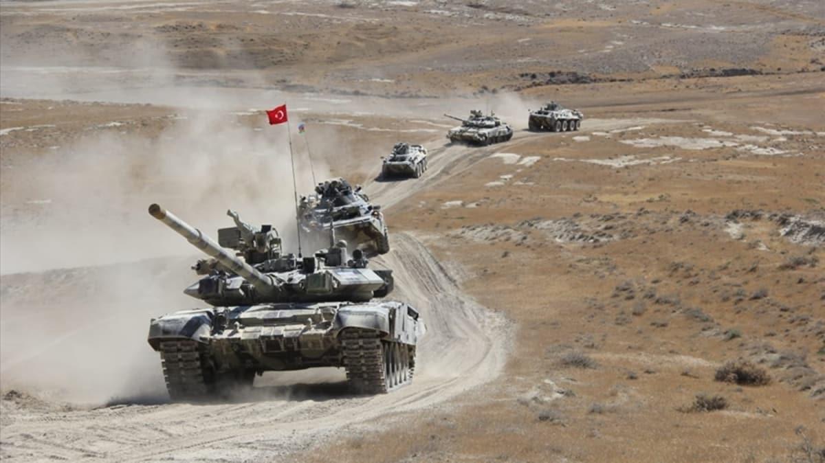 Trkiye ve Azerbaycan'n geni kapsaml ortak askeri tatbikat sryor