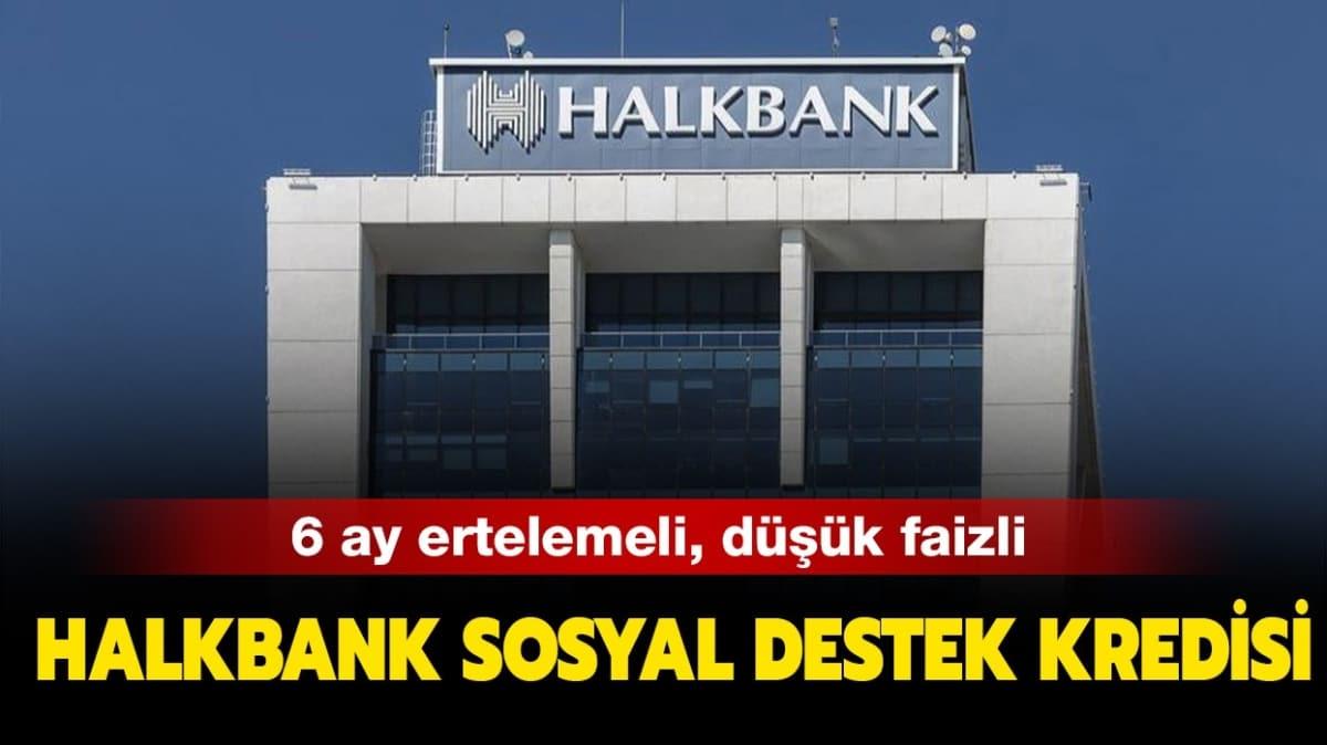 Halkbank 6 ay ertelemeli dk faizli pandemi kredisi artlar nelerdir" Sosyal destek kredisi nasl alnr" 