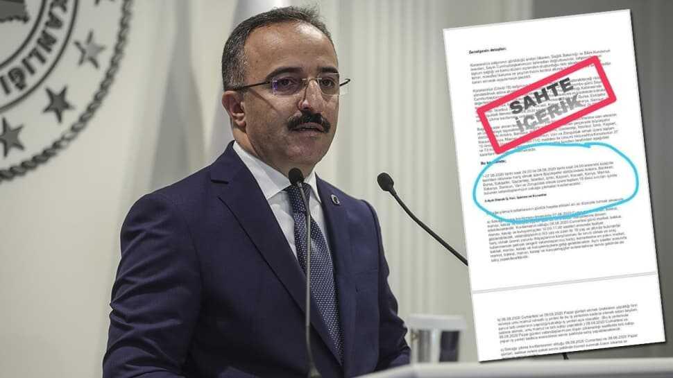İçişleri Bakan Yardımcısı Çataklı'dan '15 ilde sokağa çıkma yasağı' iddiasına yalanlama: Sahtedir!