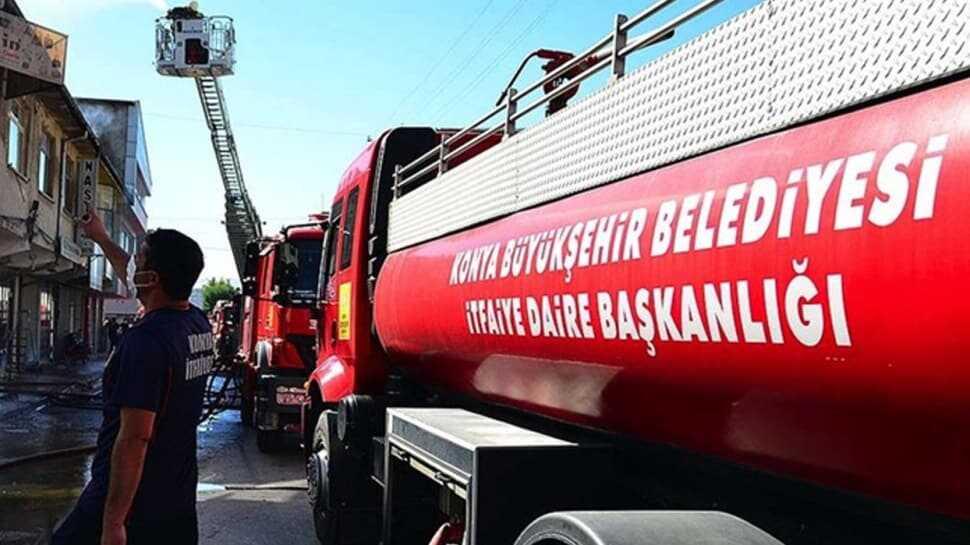 Konya'nın Selçuklu ilçesinde doğalgaz patlaması