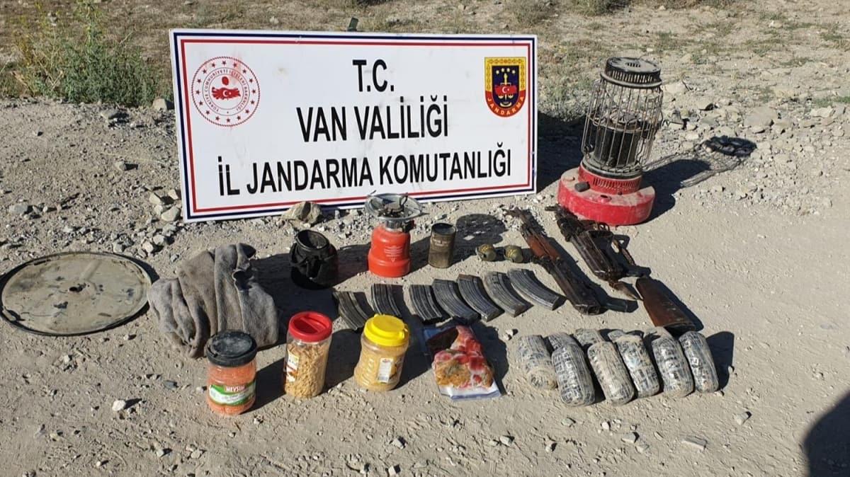 Van'da PKK operasyonunda uyuturucu ve silah ele geirildi