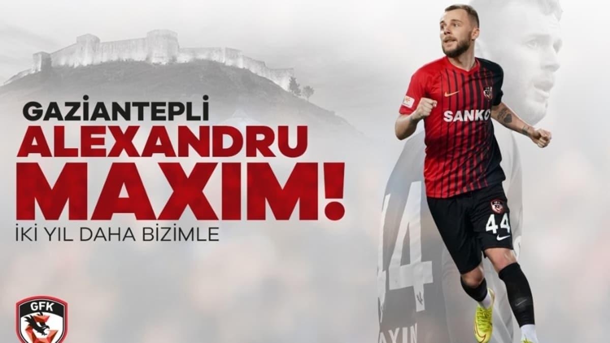 Alexandru Maxim 2 yl daha Gaziantep'te
