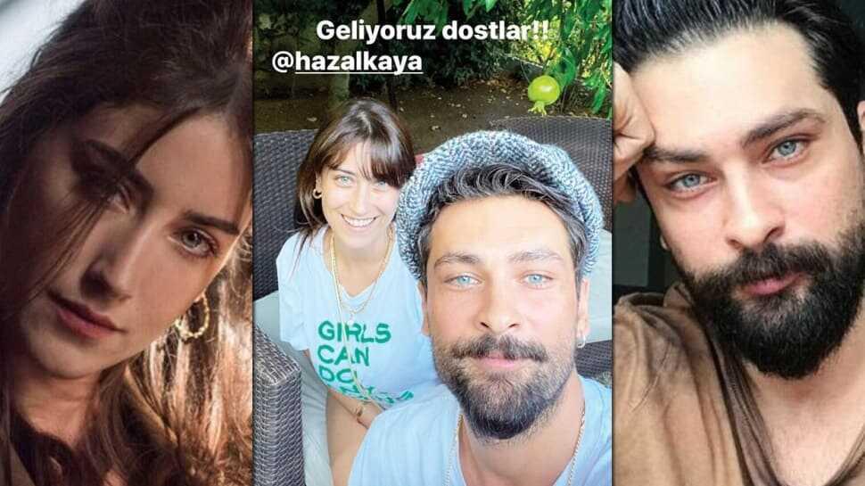 Benden Ne Olur filminin başrol oyuncuları Hazal Kaya ve Onur Tuna'dan birlikte ilk fotoğraf! 'Geliyoruz dostlar'