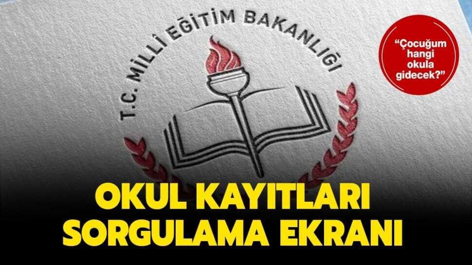 E-okul kayıt sorgulama ekranı 2020 burada: Çocuğum hangi okula gidecek"