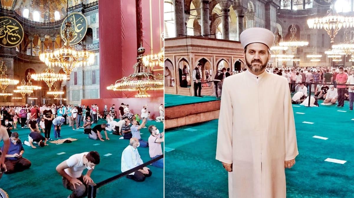 Ayasofya Cami-i Kebir imam Ferruh Mutuer, AKAM'a konutu! 'stanbul yeniden fethedilmi gibi'