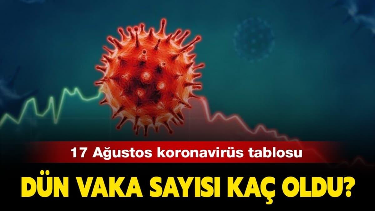 17 Austos Pazartesi 2020 Trkiye koronavirs tablosunda son durum nedir" Koronavirs vaka says ka oldu"