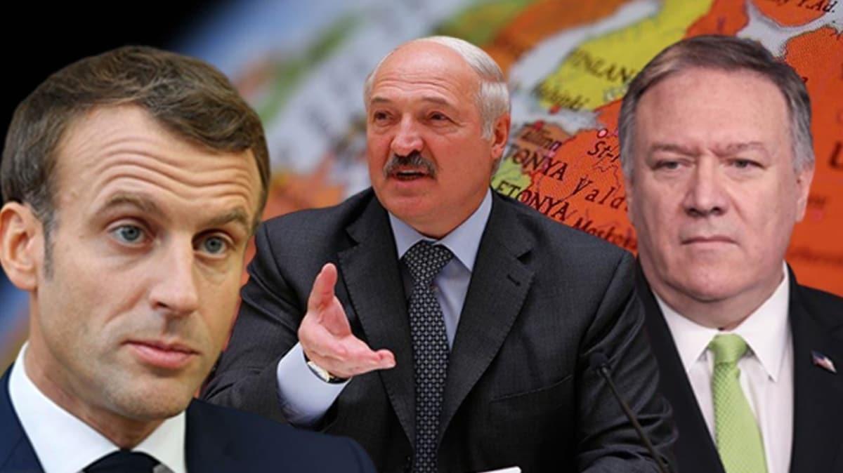 Belarus Cumhurbakan Lukaenko'dan Macron ve Pompeo'ya sert tepki