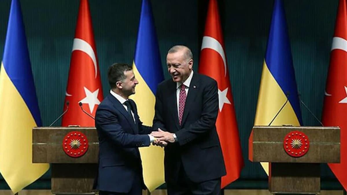 Bakan Erdoan, Ukrayna Cumhurbakan Zelenski ile grt