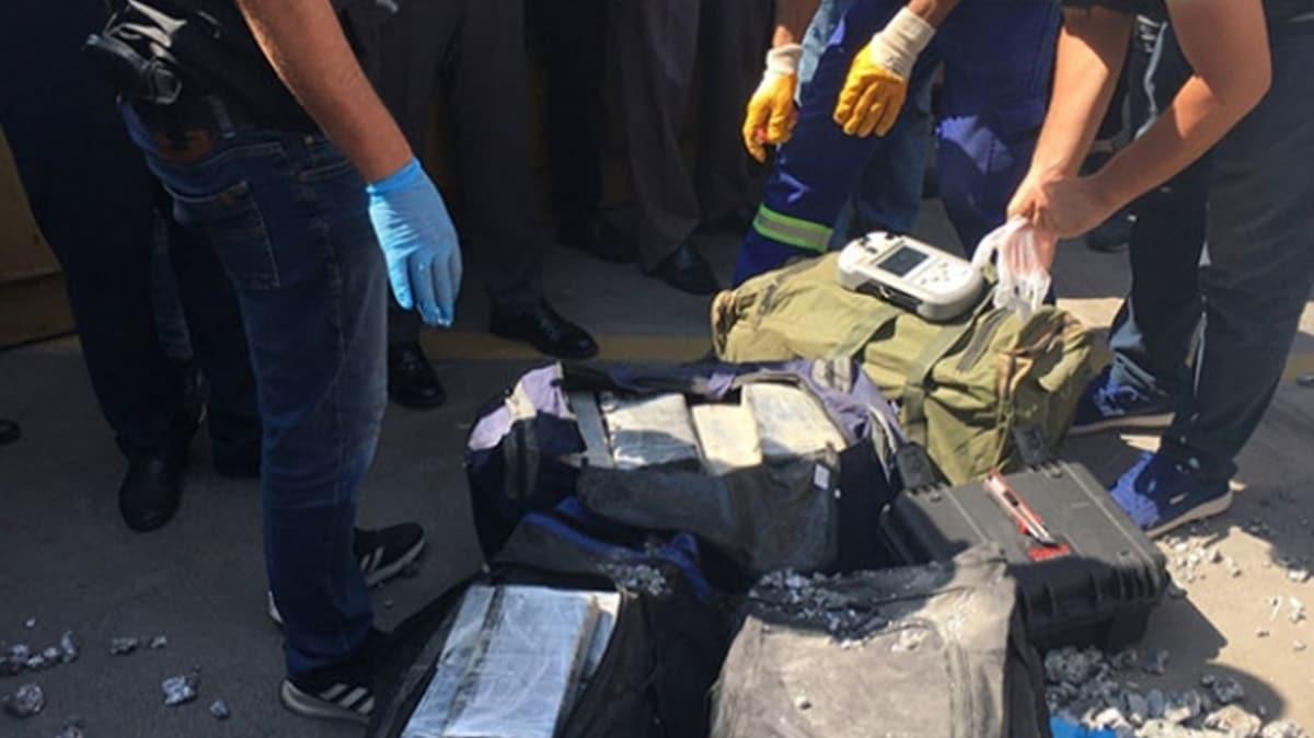 Kocaeli'de bir konteynerde 540 kilo kokain ele geirildi 