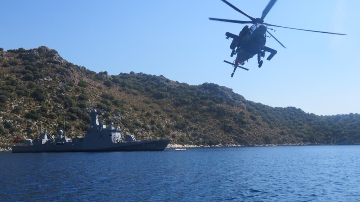 MSB duyurdu... Ege ve Akdeniz'de taarruz helikopteri ile eitimler icra edildi