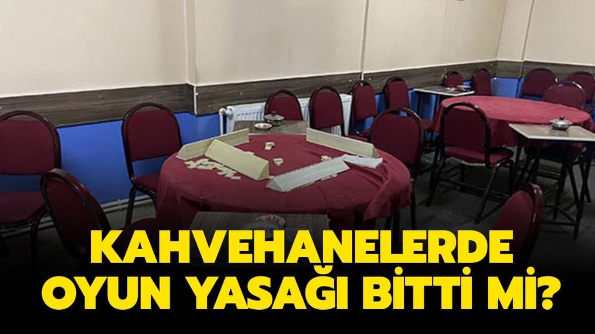 Kahvehanelerde oyun yasa sryor