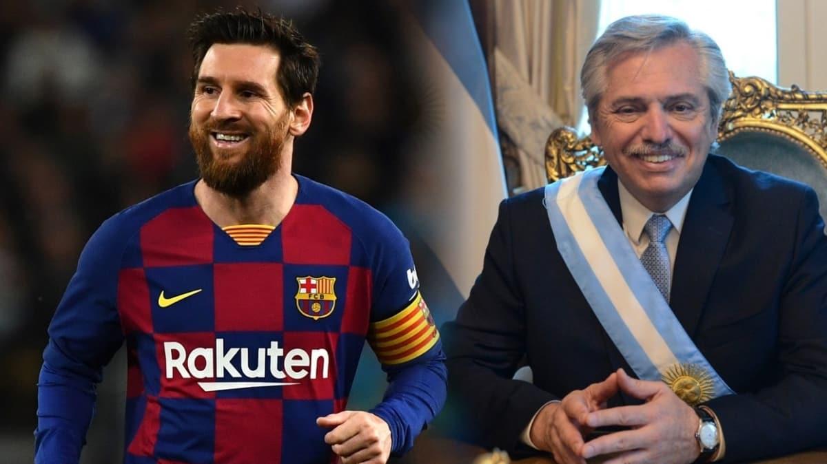 Messi transferinde Arjantin devlet bakan da topa girdi