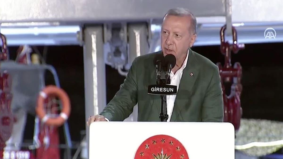 Başkan Erdoğan'dan önemli mesaj: Akdeniz ve Ege'de korsanlığa, haydutluğa asla 'eyvallah' etmeyiz