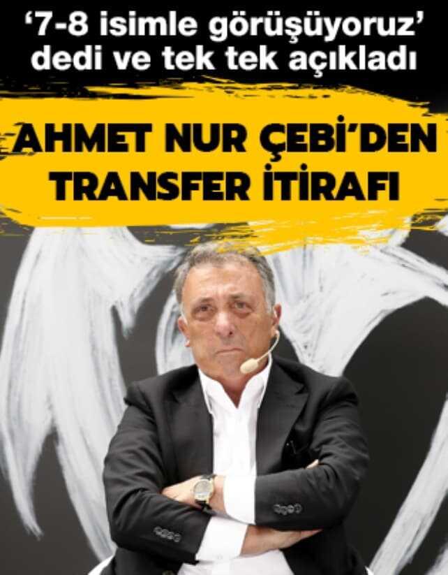 '7-8 isimle g�r���yoruz' dedi ve tek tek a��klad�