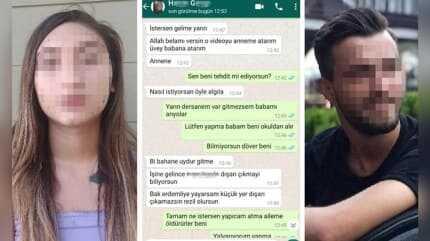 Mesajlar ortaya ��kt�... Eski erkek arkada��, �antaj yap�p cinsel sald�r�da bulundu