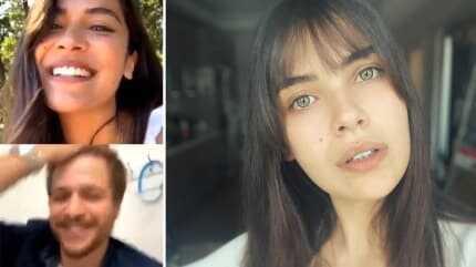 Biran Damla Y�lmaz'�n canl� yay�n kazas�!