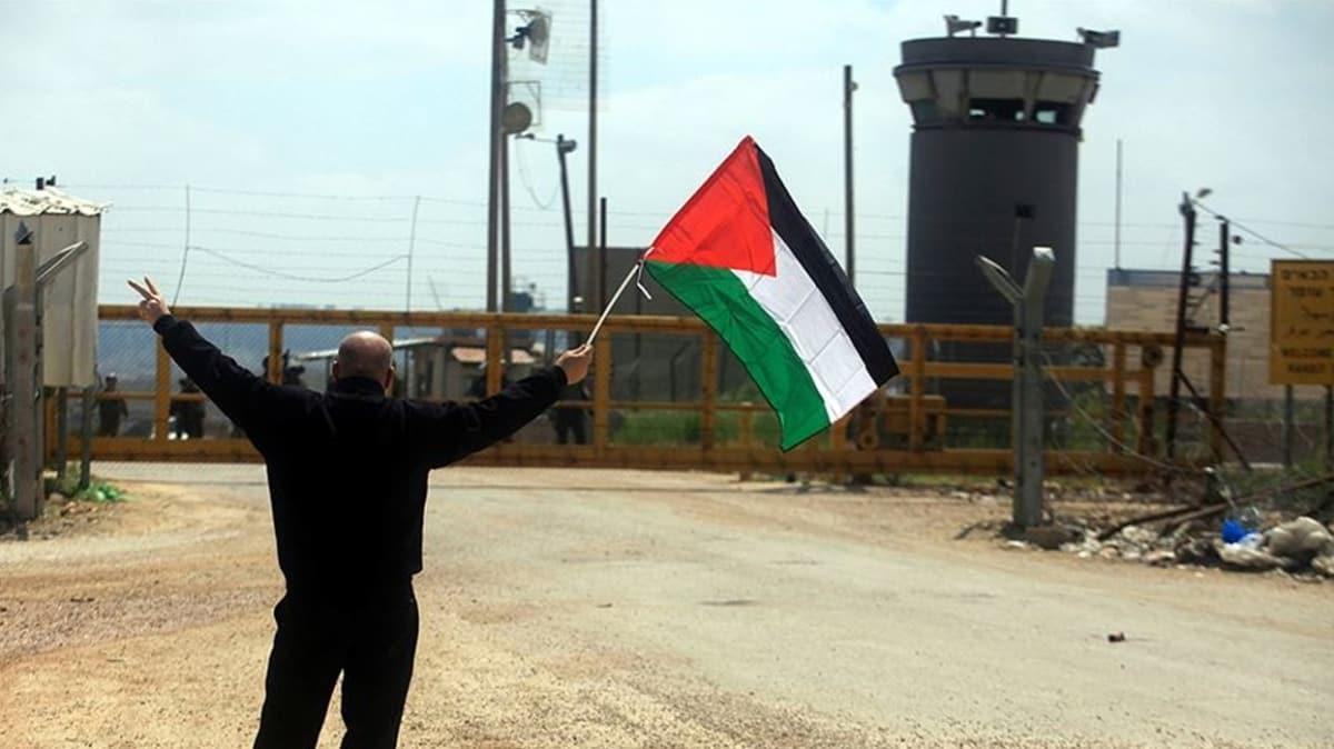 srail baskn gleri hapishanedeki Filistinli tutuklulara saldrd