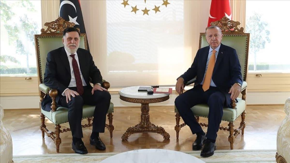 Bakan Erdoan-Serrac blgesel gelimesine ilikin aklama: Trkiye'nin ve Libya'nn Dou Akdeniz'deki haklar korunacak